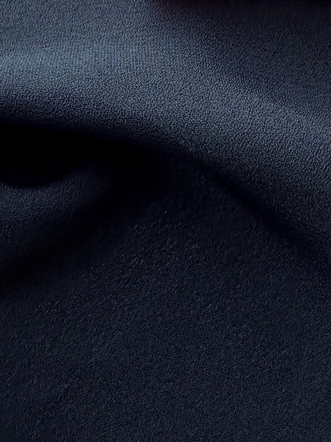 Black Polyester Georgette - Immobile