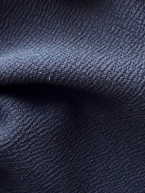 Black Stretch Polyester Heavy Crepe - Spain