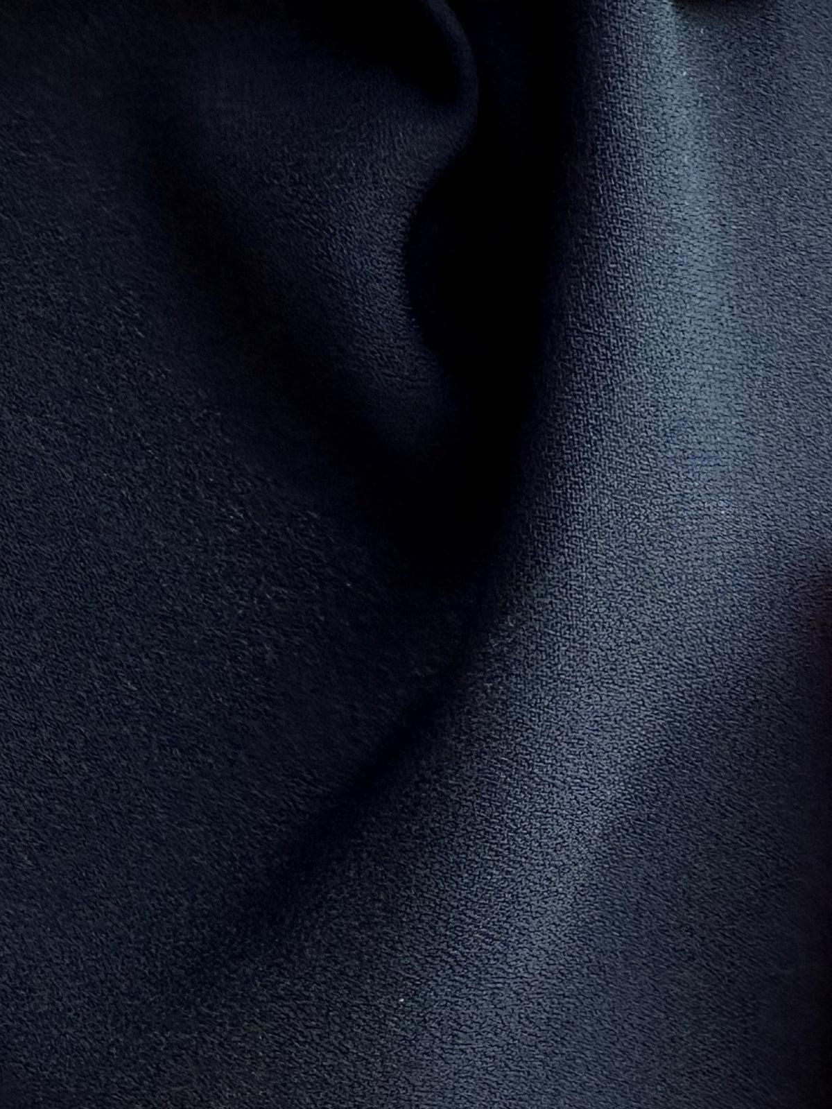 Black Polyester Georgette - Immobile