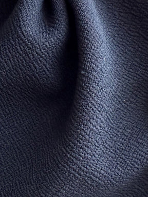 Black Stretch Polyester Heavy Crepe - Spain