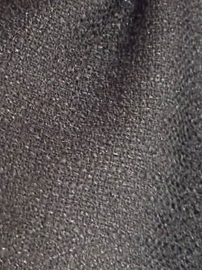 Black Linen Look Polyester - Coast