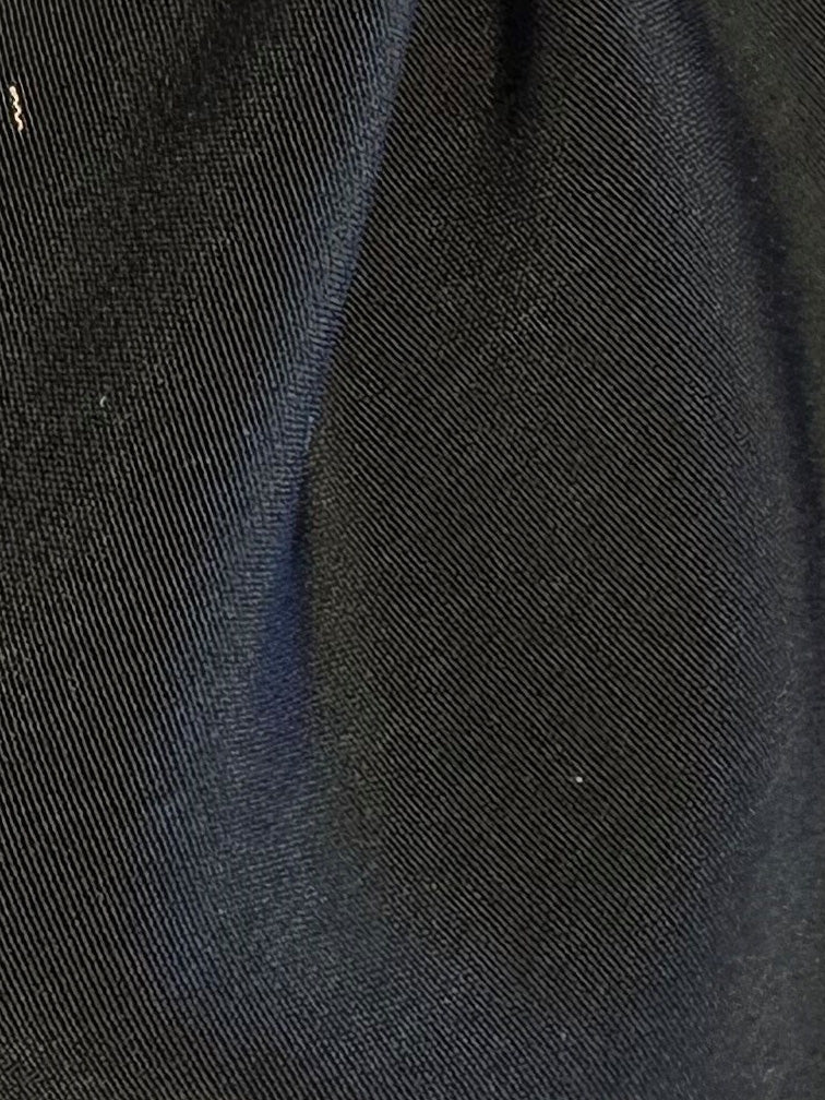 Satin de polyester noir léger - Jamaïque