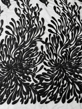 Dentelle brodée noire - EB5053