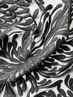 Dentelle brodée noire - EB5053