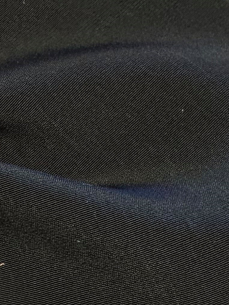 Satin de polyester noir léger - Jamaïque