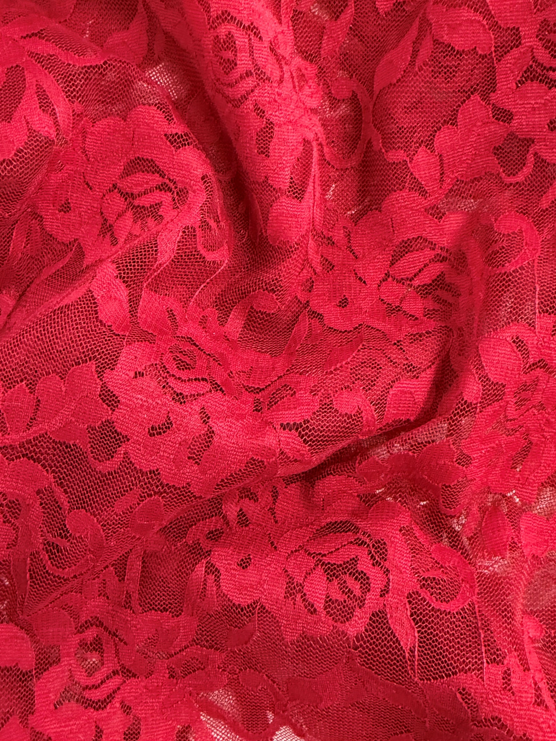 Dentelle Raschel Stretch Bordeaux – Matina