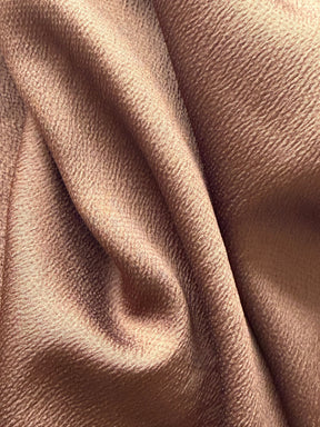 Crêpe de polyester marron - Temple