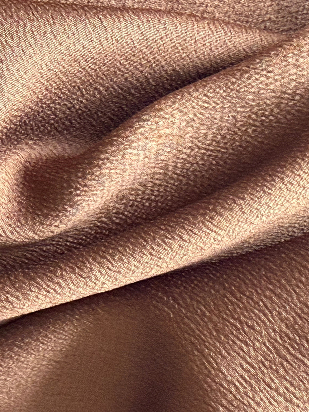 Crêpe de polyester marron - Temple