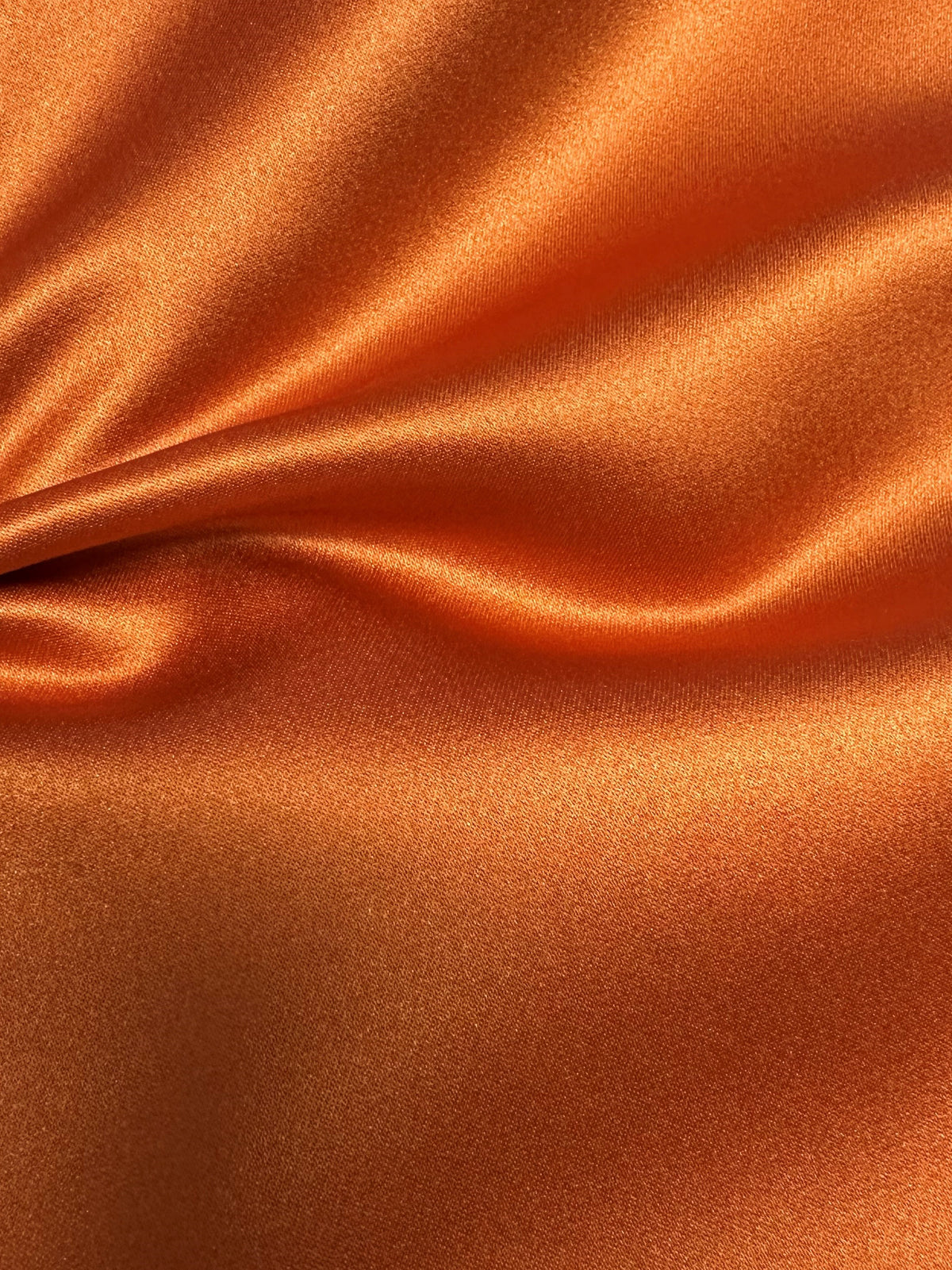 Satin de polyester orange brûlé - Canada