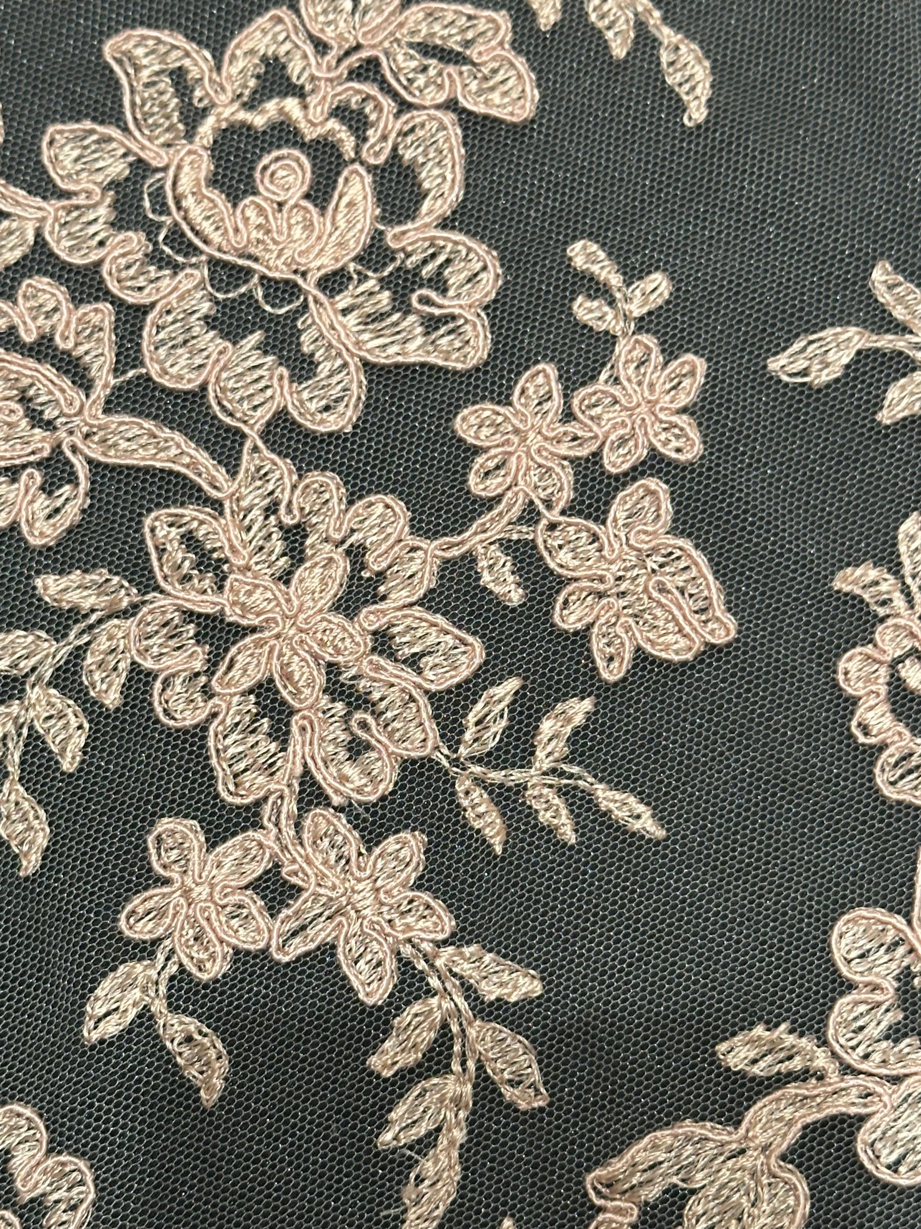 Dentelle cordée ivoire sans perles - Naomi (CF)