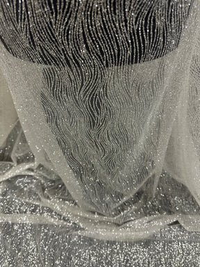 Tulle pailleté ivoire - Fascination