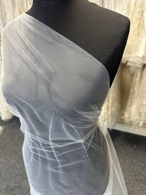 Tulle de mariée blanc en soie pour voiles - Baritone