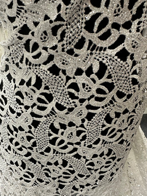 Dentelle pailletée ivoire - Logan