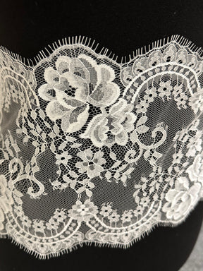 Bordure en dentelle de mariée ivoire - Glade