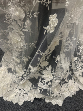 Dentelle Perlée Ivoire - Mercy