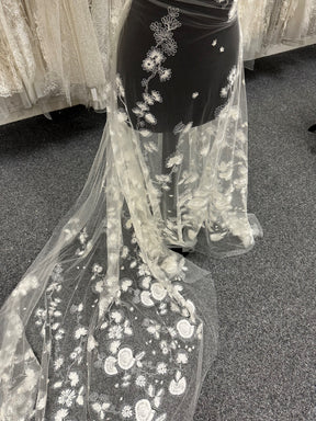 Dentelle brodée italienne ivoire - Koda