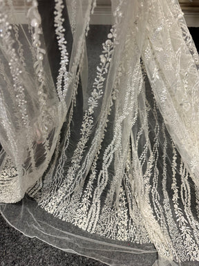 Dentelle Perlée Ivoire Perlée - Paix