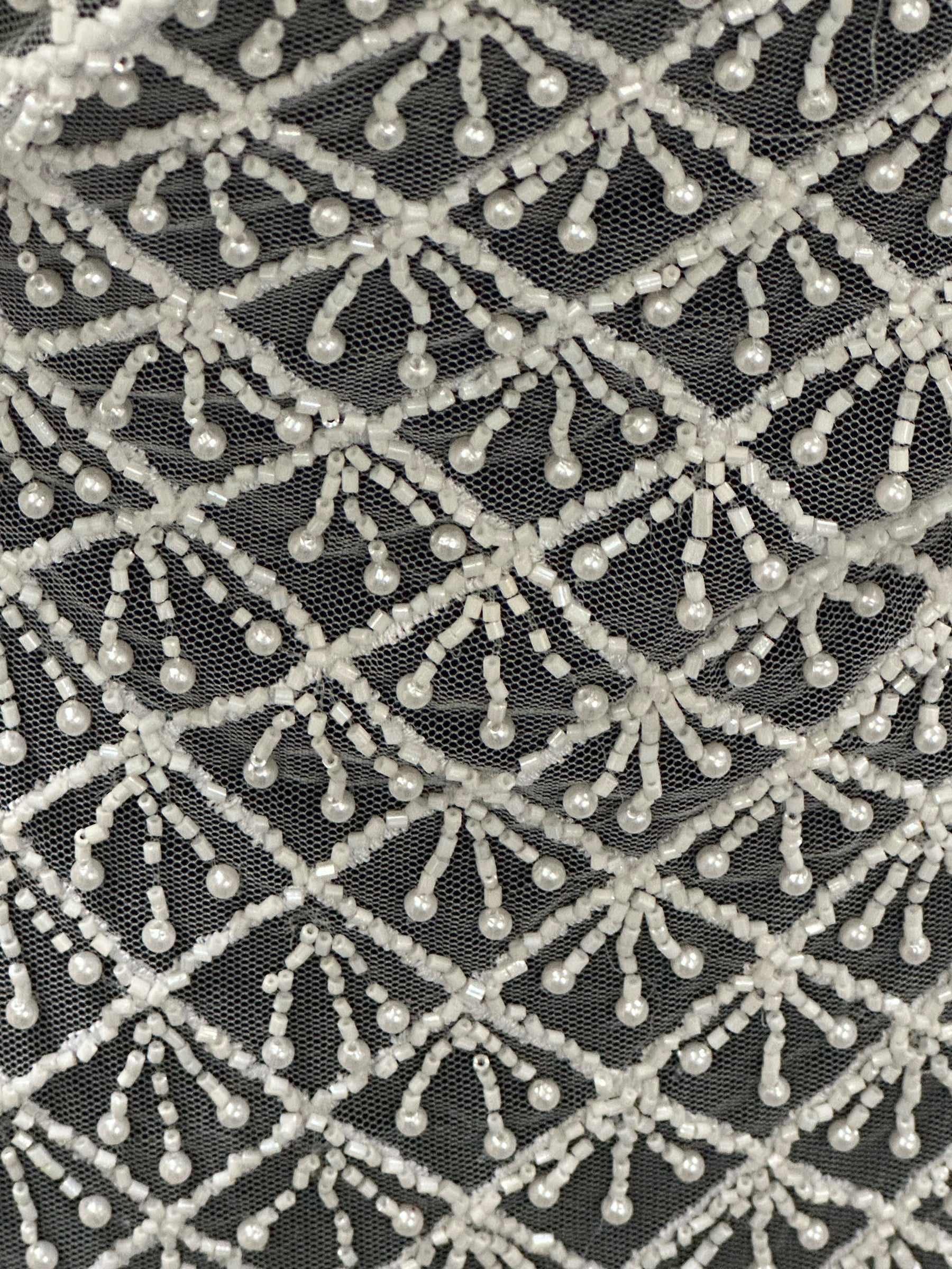 Dentelle Perlée Ivoire Pâle - Vivienne