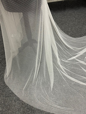 Tulle ivoire à pois - Madelaine (CF)