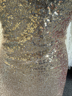 Tulle à paillettes champagne - Glow