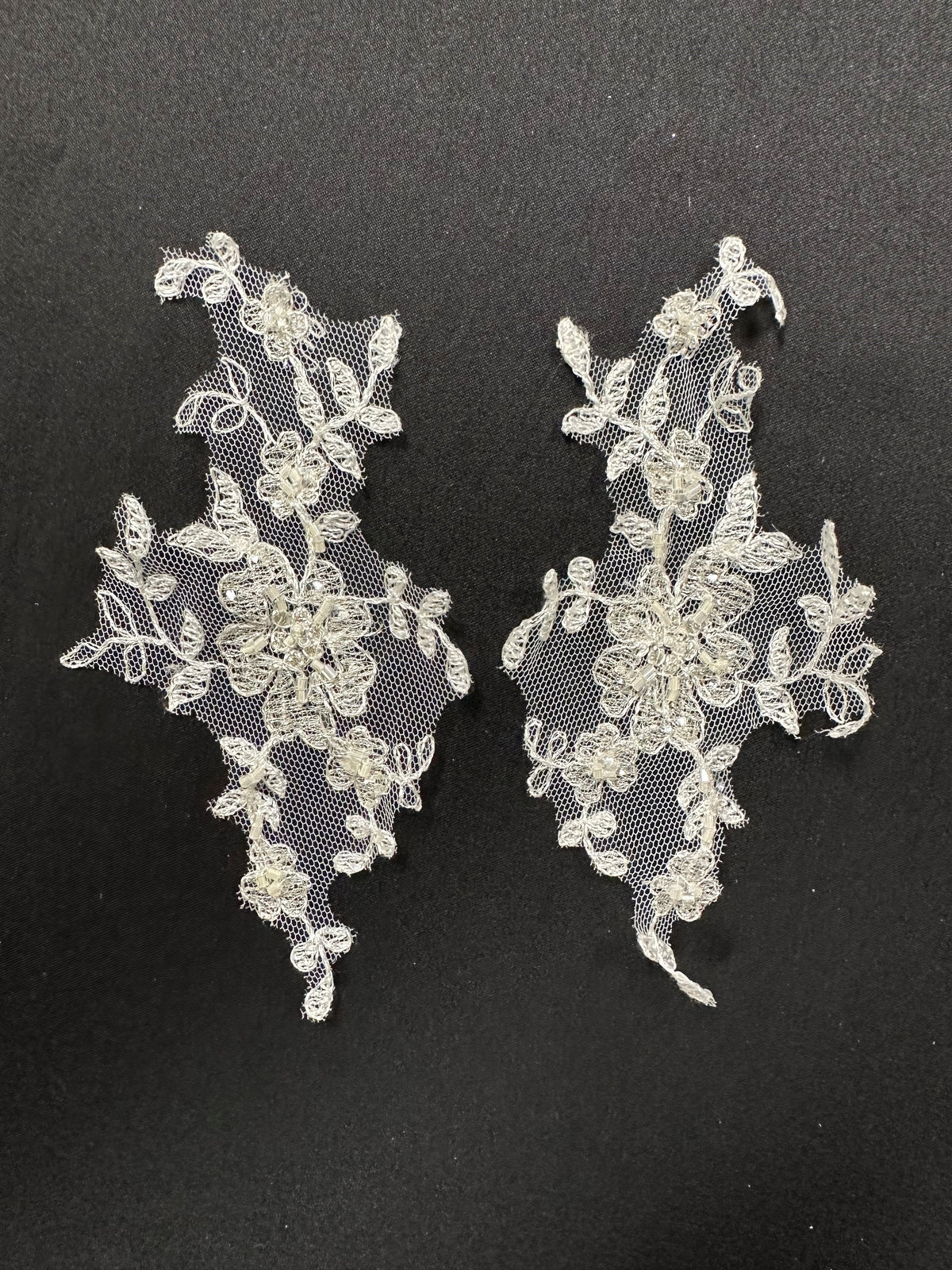 Appliques en dentelle perlée ivoire - Noisy