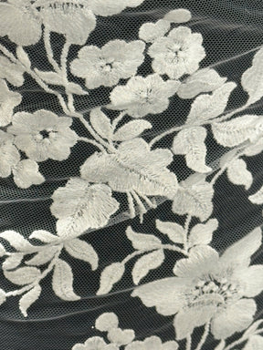 Ivory Embroidered Lace - Gamba