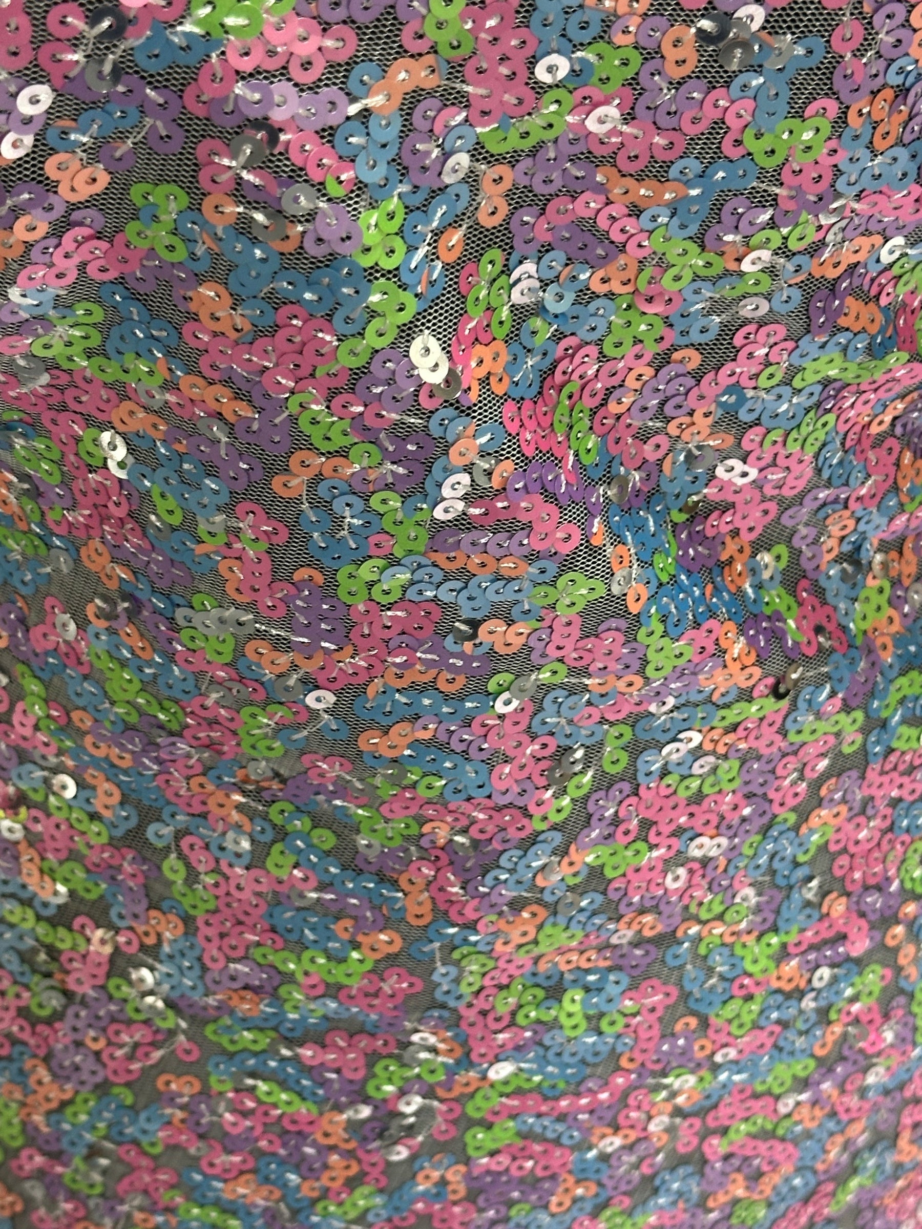 Tulle à Paillettes Multicolores - Perdita