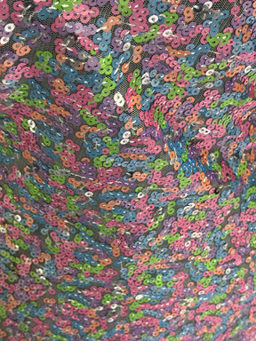 Tulle à Paillettes Multicolores - Perdita