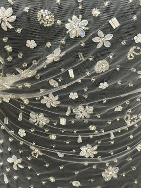 Dentelle perlée à la main ivoire - Quinta
