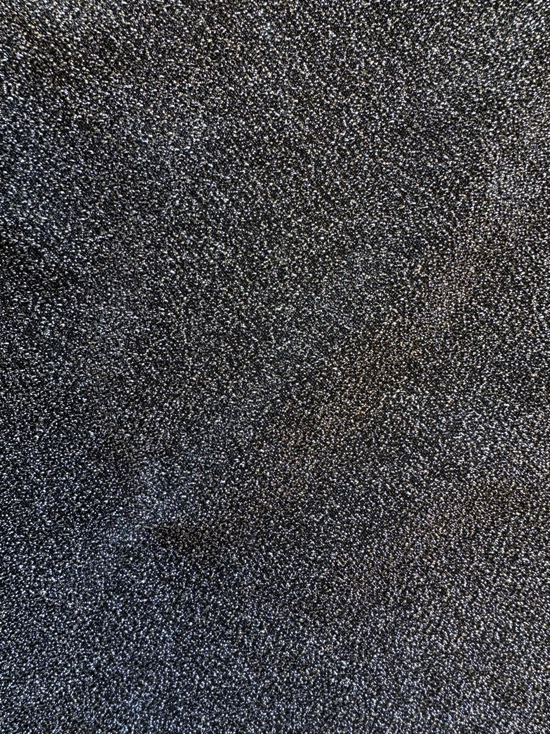 Tricot noir pailleté avec paillettes argentées - Glitz (CF)