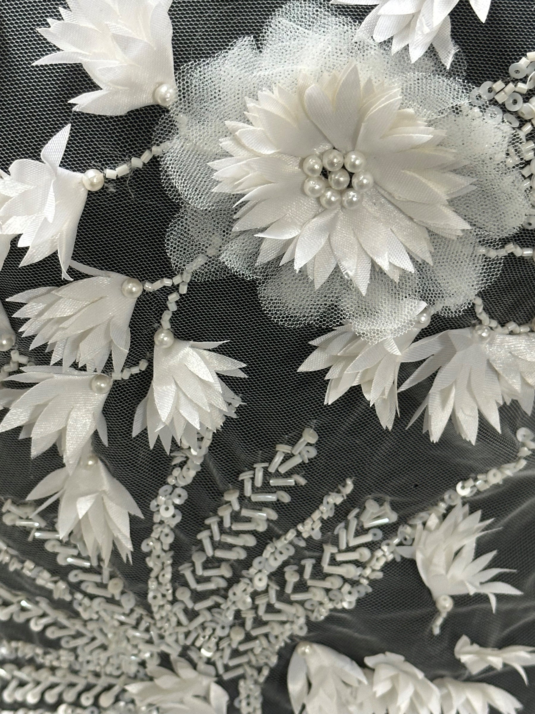 Dentelle de mariée 3D ivoire - Winnifred