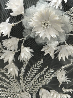 Dentelle de mariée 3D ivoire - Winnifred
