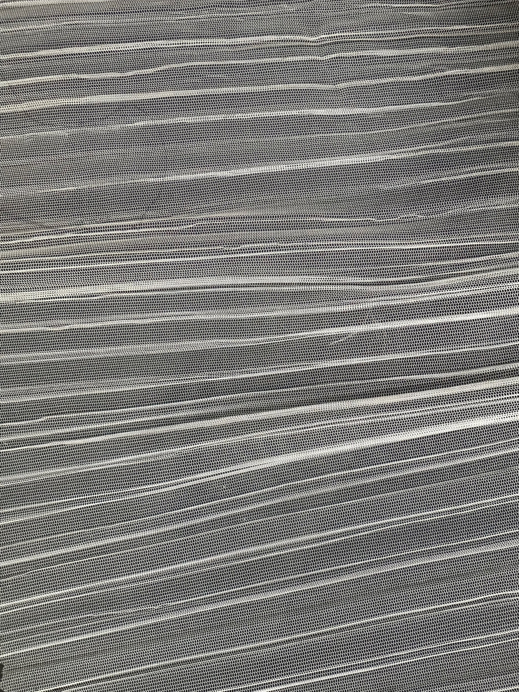 Organza de polyester plissé ivoire - Flirt (CF)