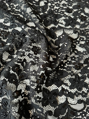 Dentelle noire perlée et cordée - Autriche