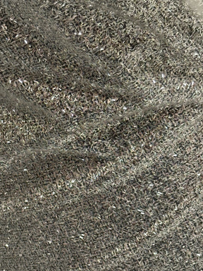 Tissu à paillettes argentées - Battenberg