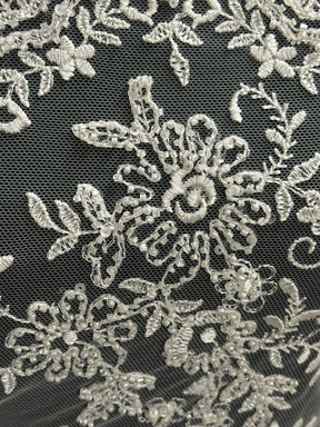 Dentelle perlée ivoire - Hada