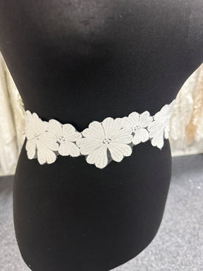 Bordure en dentelle guipure ivoire - Perruche