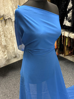 Mousseline de Polyester Bleu Royal - Benevolence