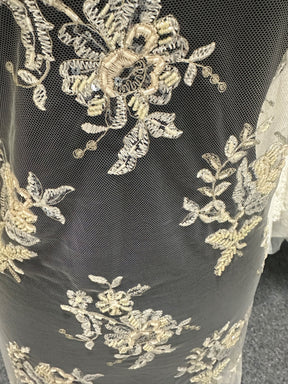 Dentelle Perlée Champagne - Chloé