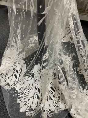 Dentelle Brodée Ivoire - Heike