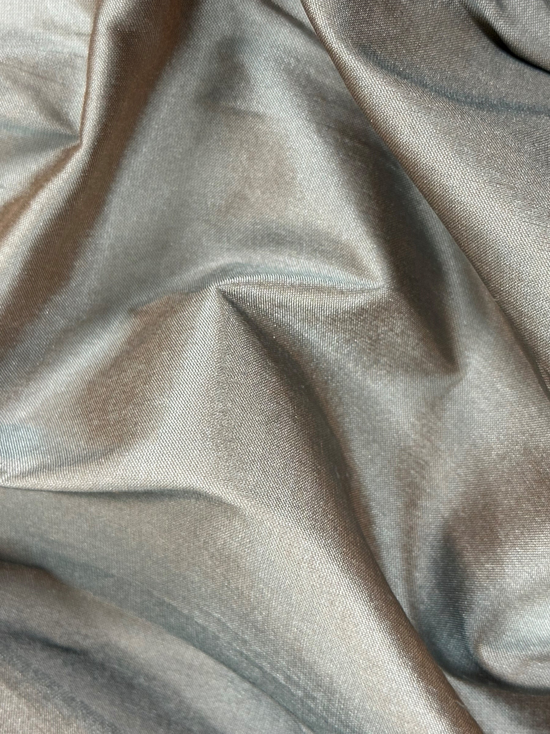 Dupion de soie gris - Masquerade