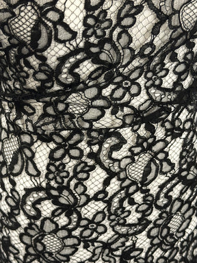 Dentelle de Chantilly noire - Tica