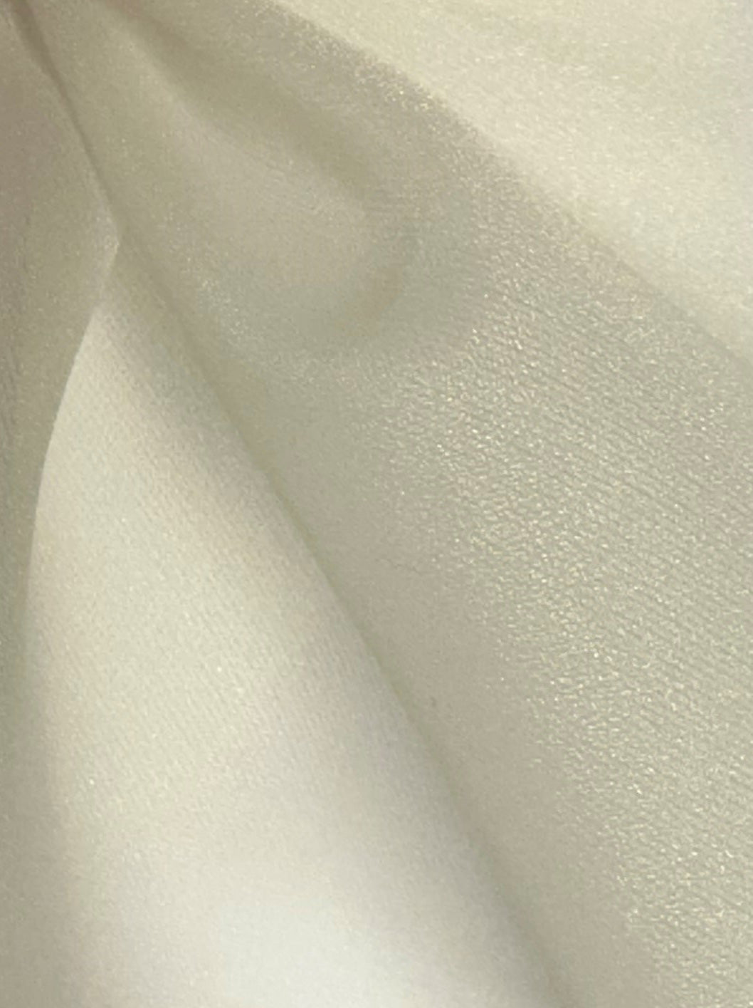 Ivory Heavy Polyester Organza - Thirsty