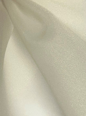 Ivory Heavy Polyester Organza - Thirsty