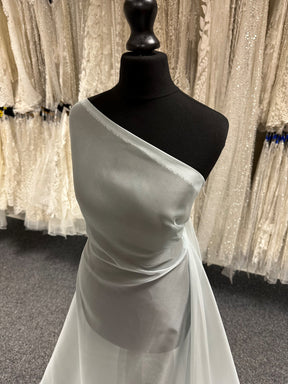 Mousseline de Polyester Bleu Ciel - Honesty