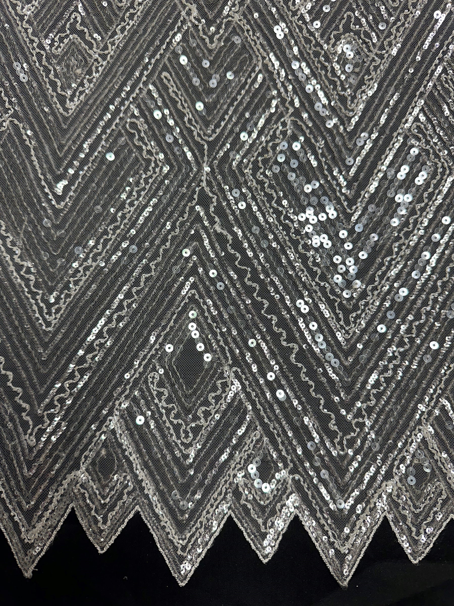 Tulle à sequins ivoire - Angola