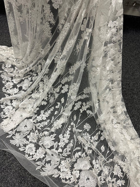 Dentelle brodée ivoire - Genby