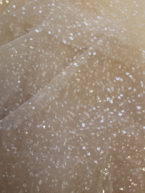 Tulle Pailleté Champagne - Mission