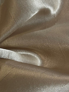 Dupion en polyester champagne avec envers en satin - Clarté