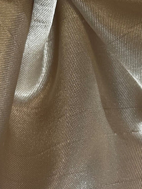 Dupion en polyester champagne avec envers en satin - Clarté